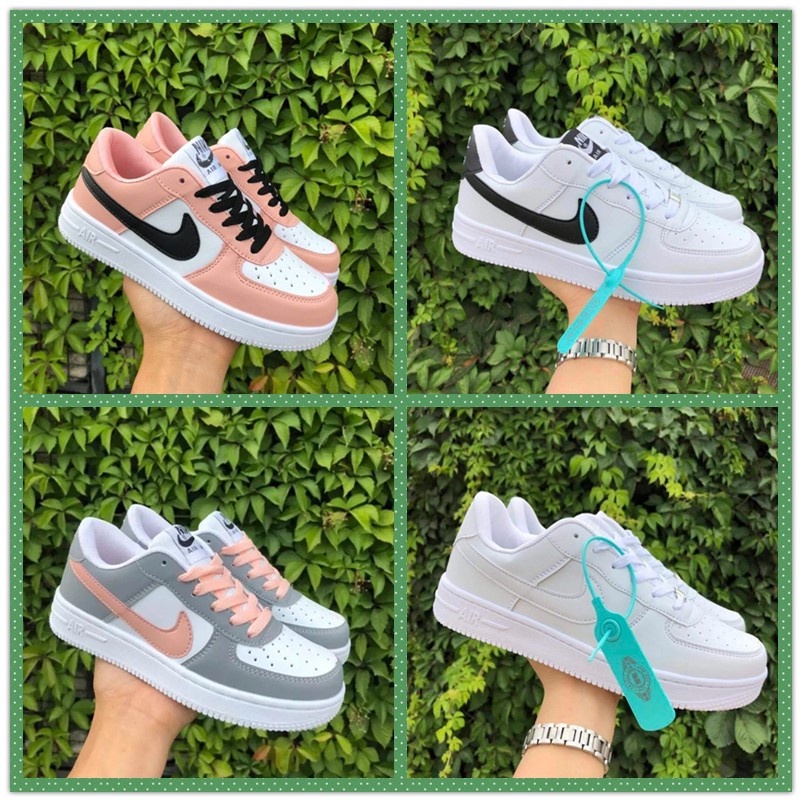 Ready Stock 24H Send women Air Force 1 Running Shoes Kasut Perempuan Outdoor Sport Sneakers
