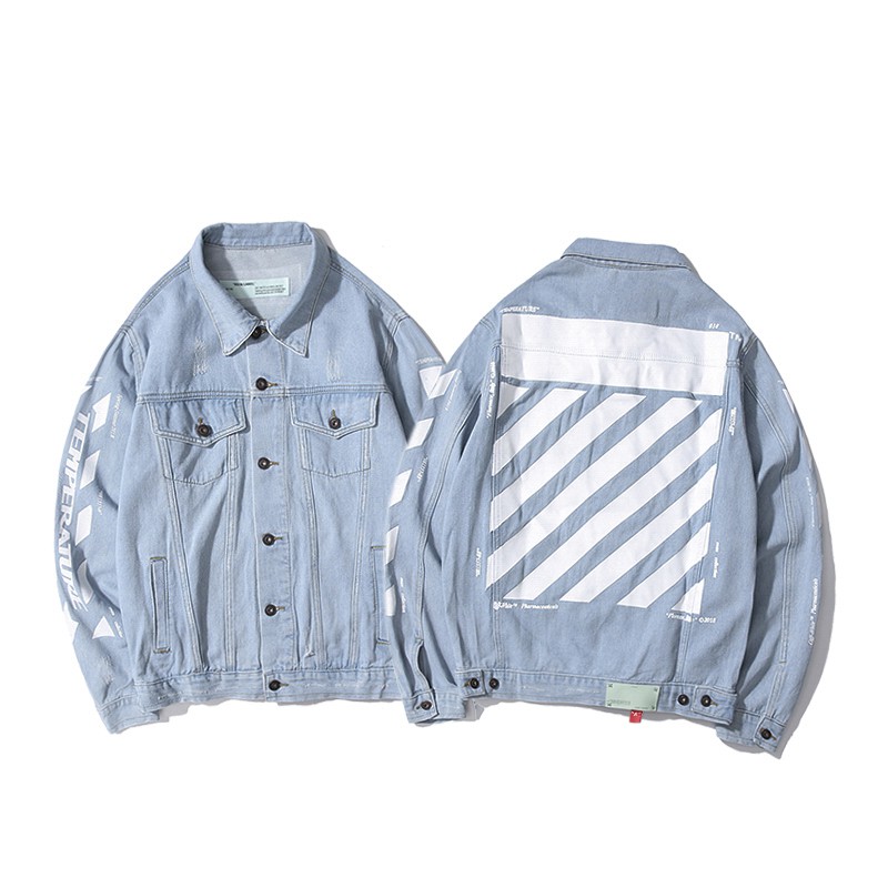 off white jean jacket