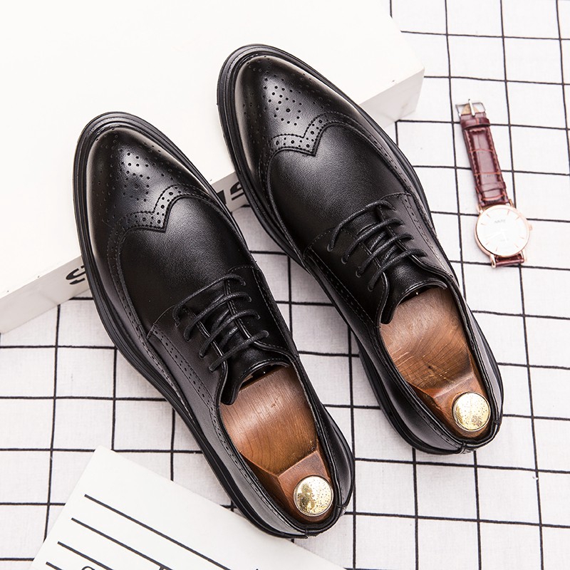 Black leather shoes office shoes oxford shoes wedding shoes leather ...