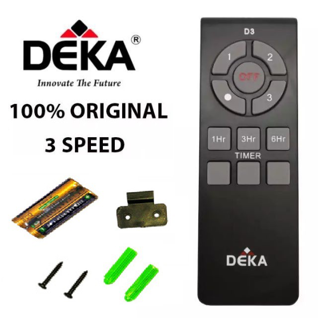ORIGINAL DEKA Fan Remote Control D4 D3 Ceiling Fan Spare Part Shopee