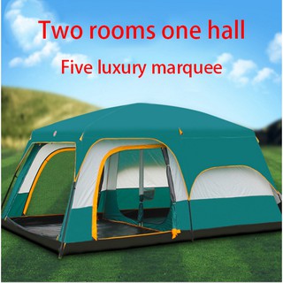 2 Rooms 1 Hall Or 3 Rooms Tent Outdoor Camping 8 12 People Large Camping Tent