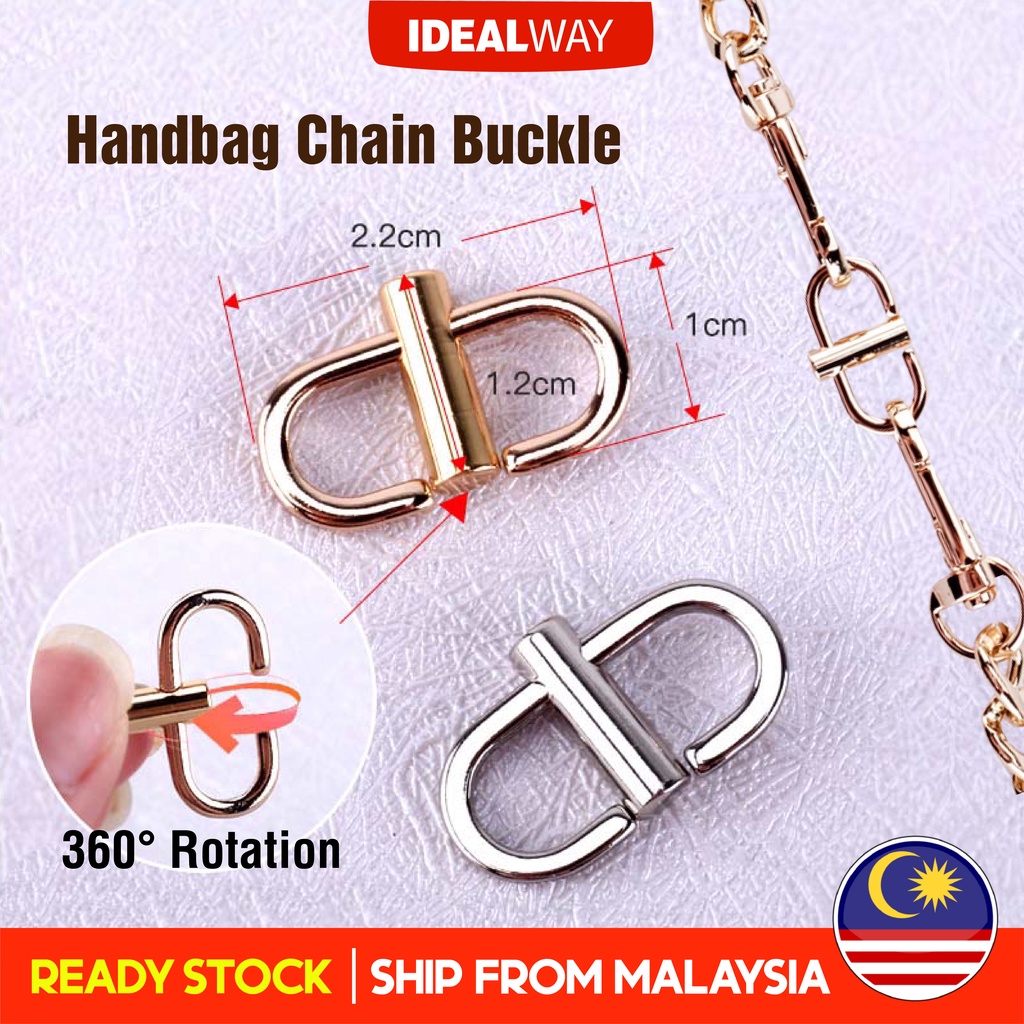 in Stock Metal Chain Adjustment Buckle Bag Strap Shortening Buckle