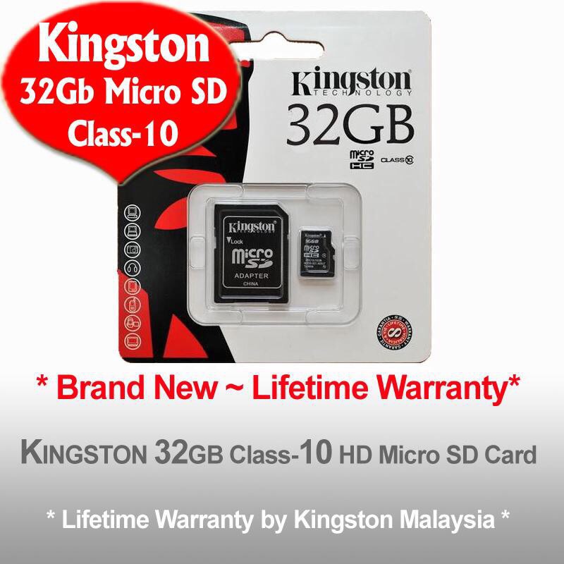 Borong Kingston Memory Card Micro Sd Class 10 8gb 16gb 32gb 64gb Memori Kad Shopee Malaysia