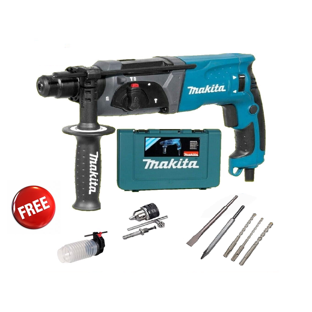 Makita HR2470 780W 24mm Combination Rotary Hammer Shopee Malaysia