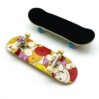 Starter Edition Jesse Black Wooden Fingerboard Complete Maple Mini Skateboard with Basic Bearing Wheels 