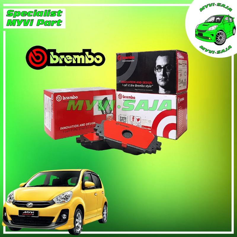 Brembo Front Brake Pads Myvi Lagi Best 1 3 1 5 2010 2017 Axia Bezza Shopee Malaysia
