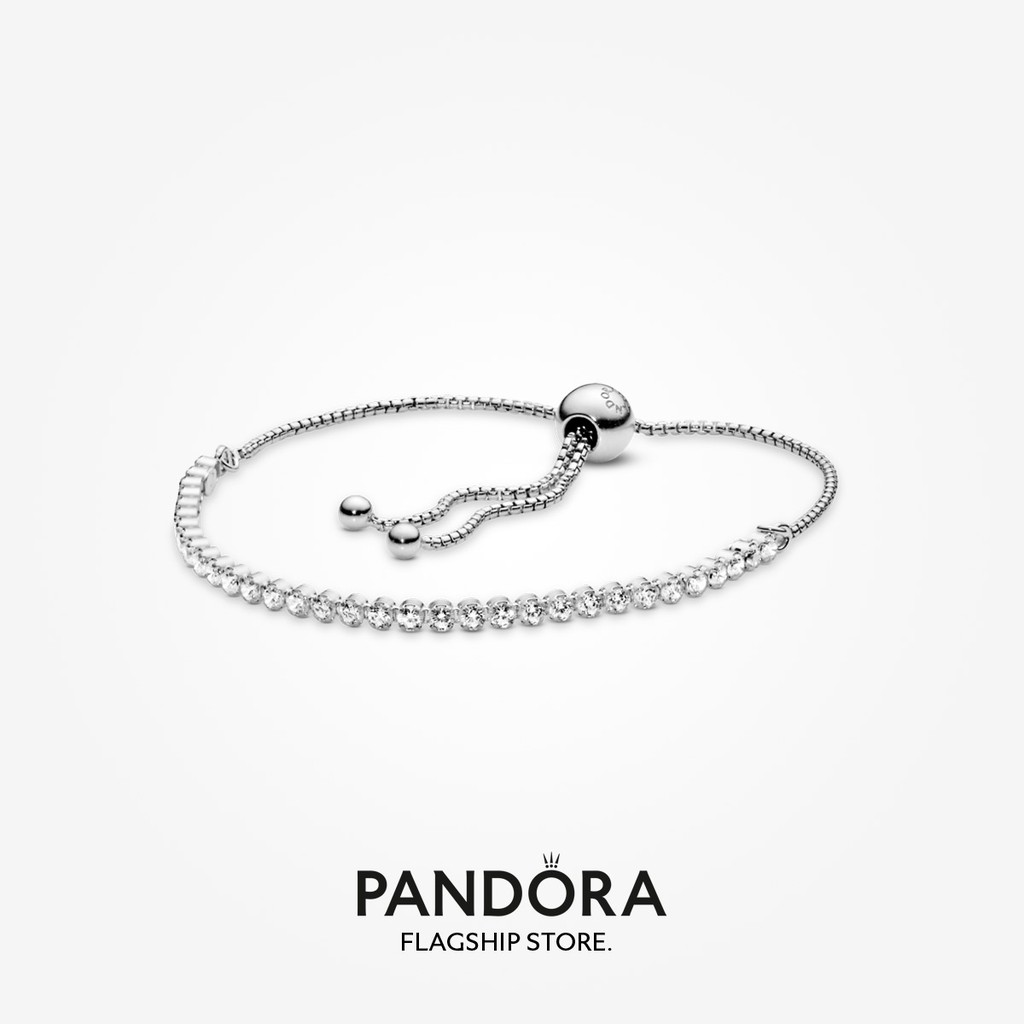 Pandora Sparkling Slider Tennis Bracelet (Adjustable)