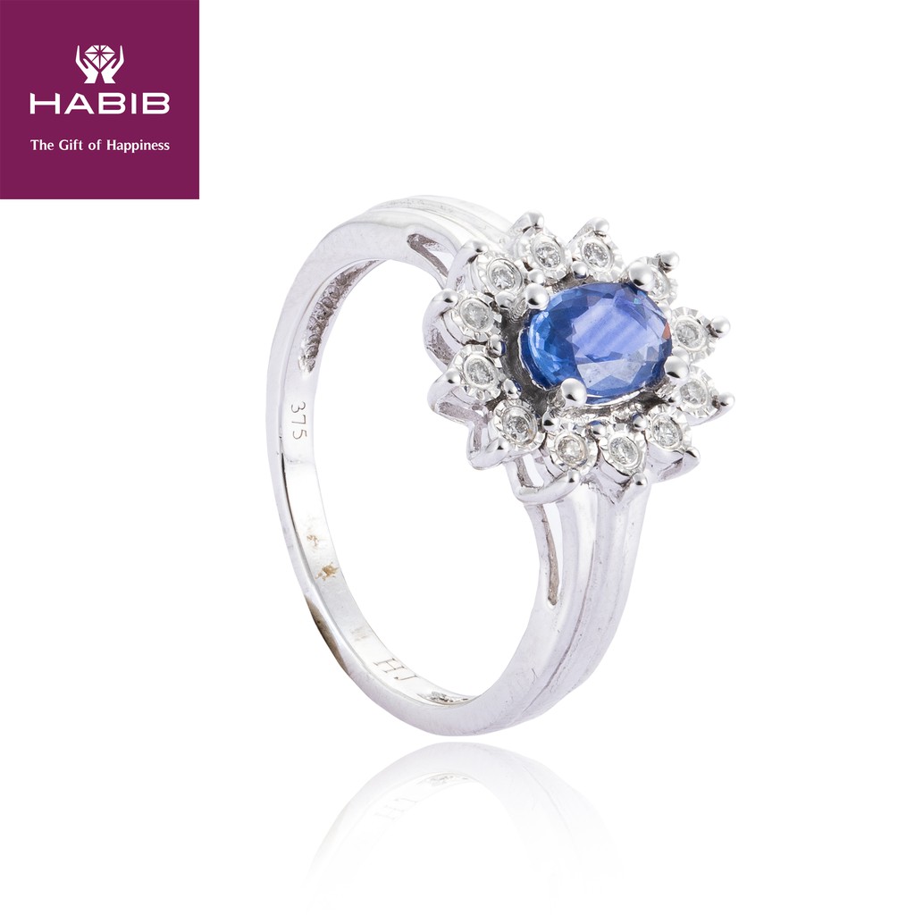 Habib Blue Sapphire Candy Diamond Ring Shopee Malaysia