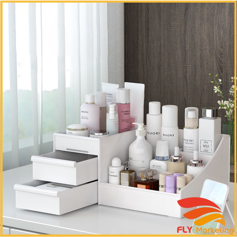 Cosmetic Storage Drawer Makeup Box with Larga Capacity Organizer Makeup Organiser Murah Comestic Basket Organizer 收纳盒