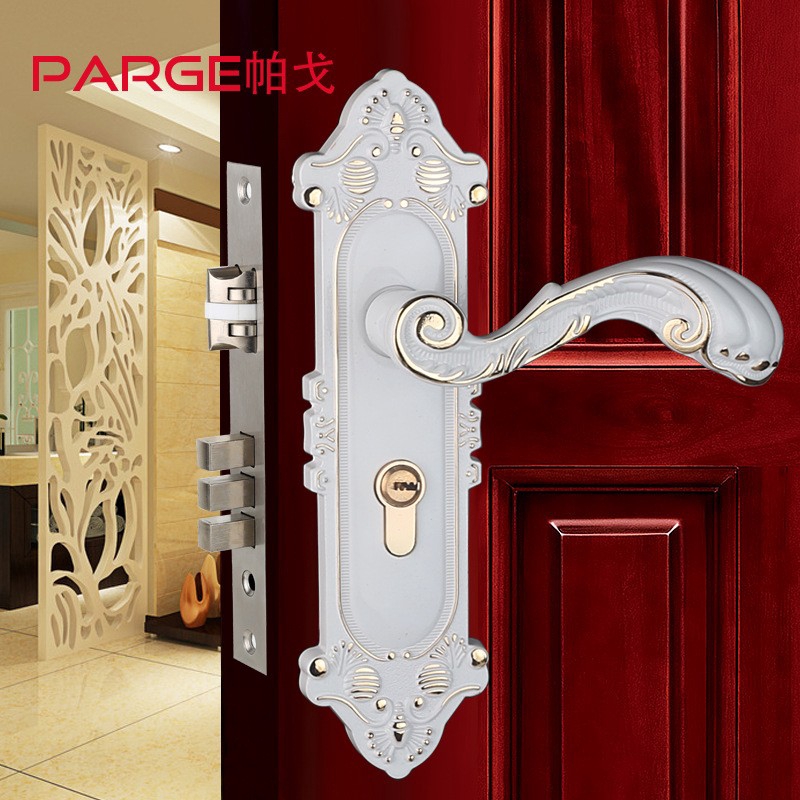 Zinc Alloy European Style Door Handle Quiet Door Big 50 Lock Body