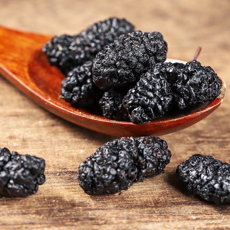 桑葚果干 500g Dried Mulberry 黑桑椹干即食新货 Dried Mulberries Buah Mulberi Kering