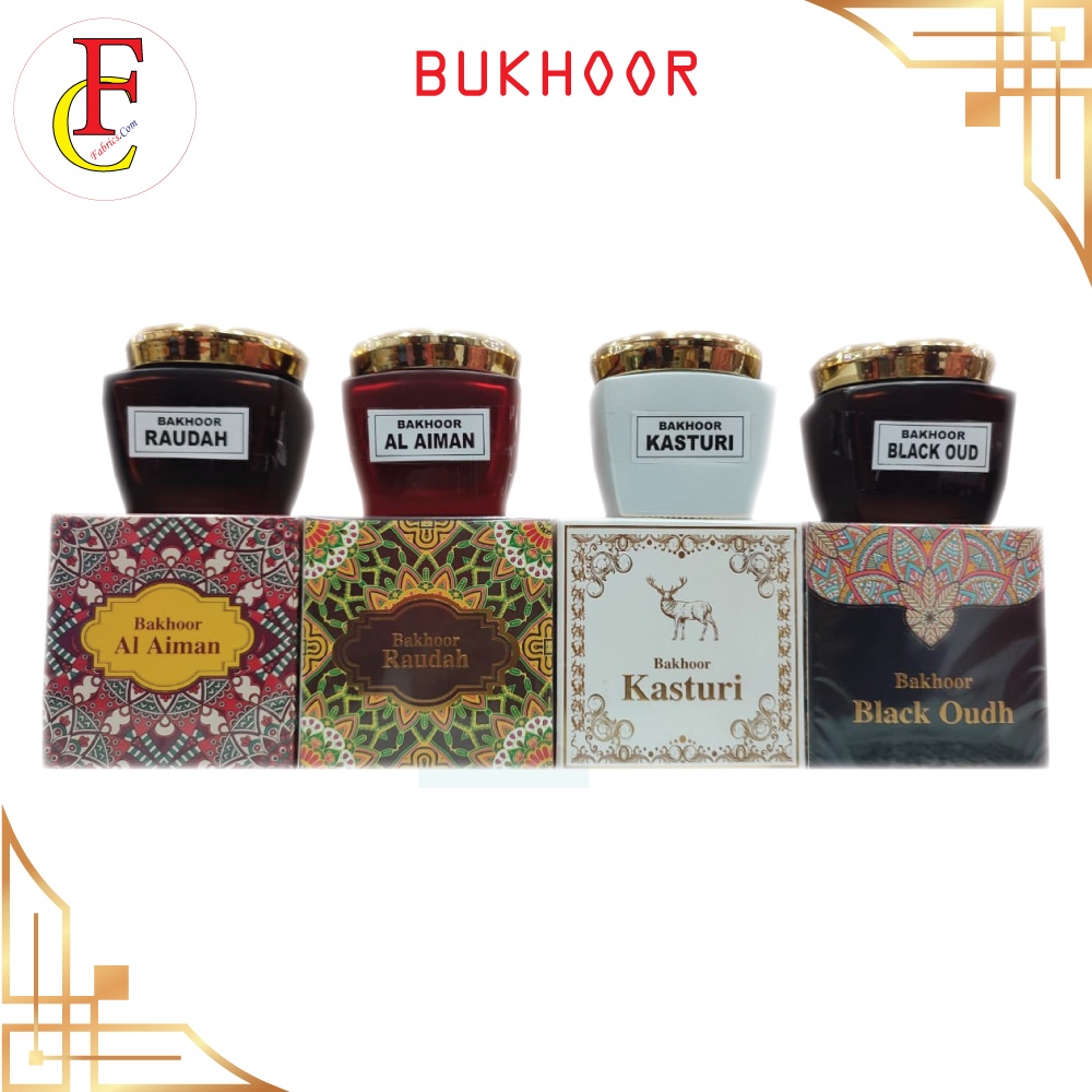 Arabic Bakhoor Bukhoor Raudah/Kasturi/Black Oud/Al Aiman 60Grams ...