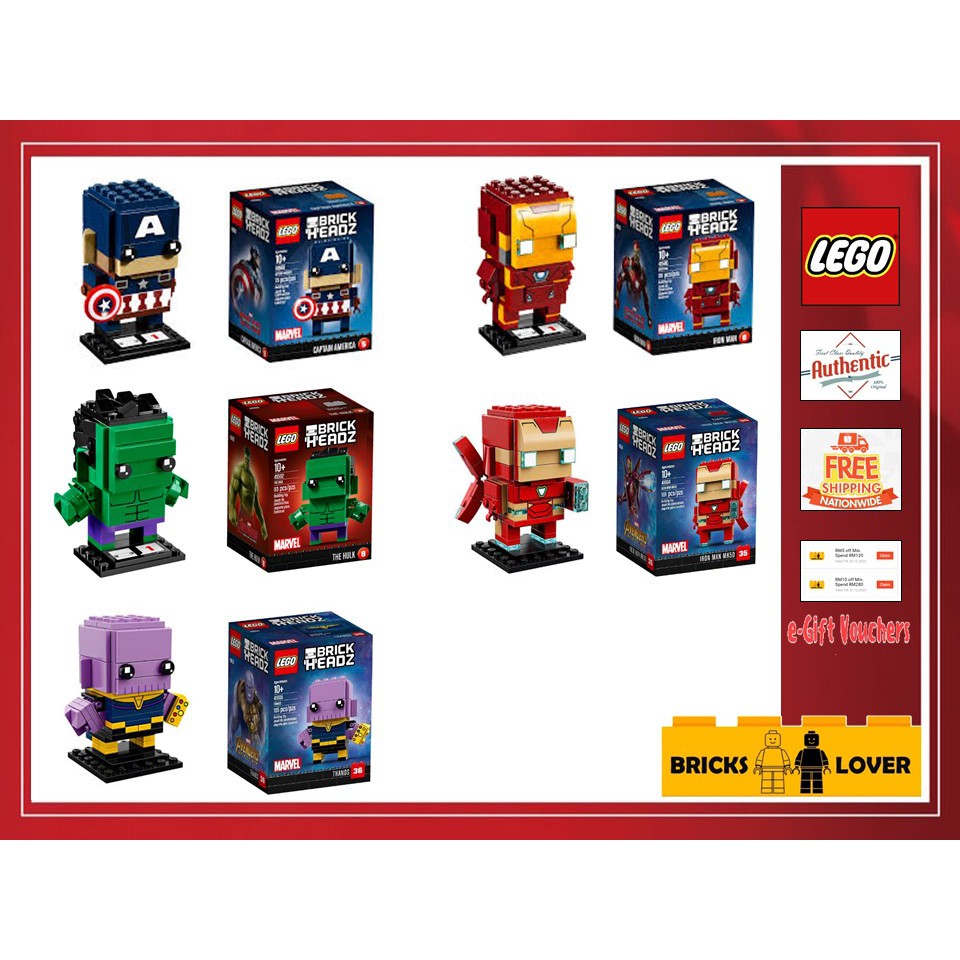 Lego ® BrickHeadz Hulk 41592 NEW Marvel™ Brick Headz 