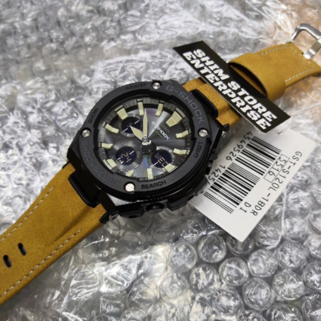 g shock with leather band