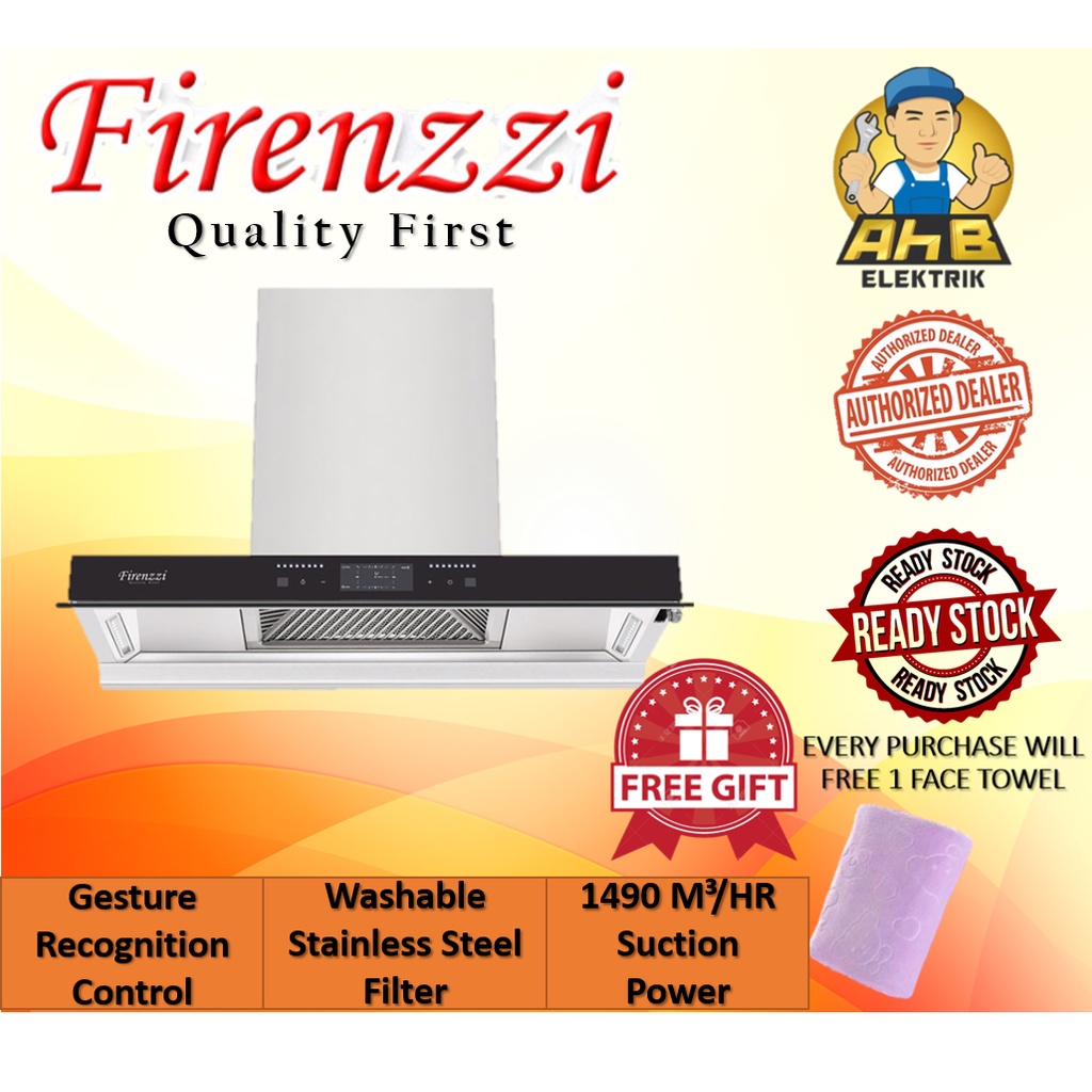 FIRENZZI FCH-9368 ACX Intelligent Series Cooker Hood Auto Clean Chimney Hood / Cooker Hood / Kitchen Hood