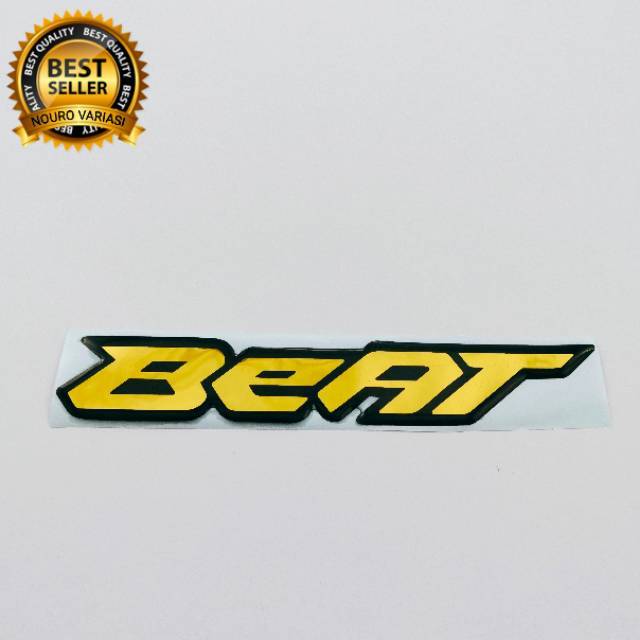 Emblem Sticker Rubber Sticker Embossed 3d Logo Honda Beat Gold Thailand Thailook Piurmothai Cheapest Shopee Malaysia