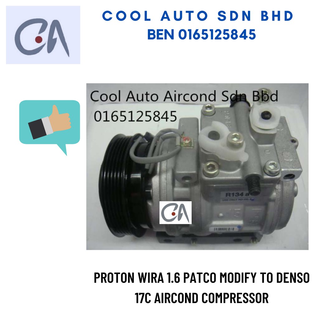 Air Cond Compressor Proton Wira Modify From Ucm To Denso Lazada