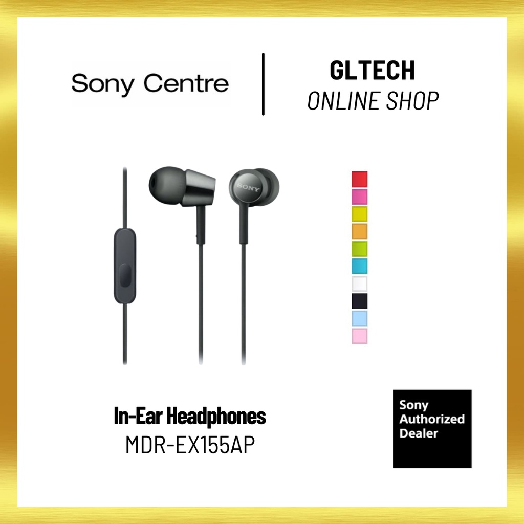 Sony [MDREX155AP] Inear Headphones EX155AP Shopee Malaysia