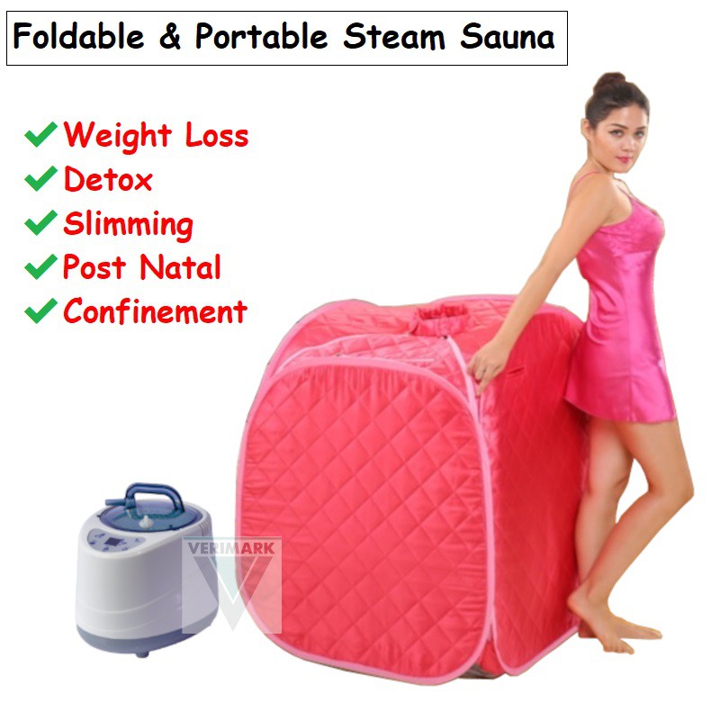 Foldable Portable Full Body Steam Sauna Tent Home Sauna Stim Slimming Detox Therapy Stainless Steel 2l Steam Generator Shopee Malaysia