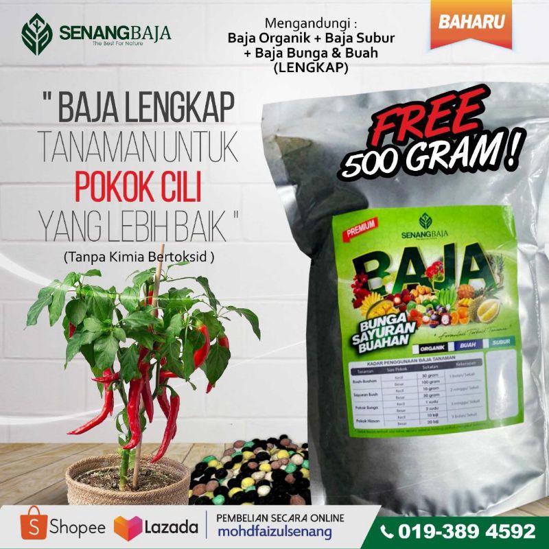 Baja Pokok Cili 1 5kg Shopee Malaysia