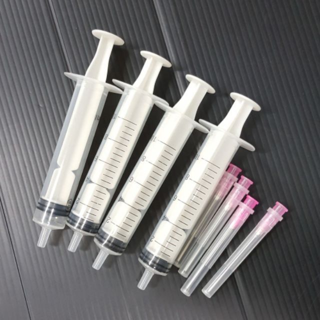 10ml syringe 1 set 4 pcs for refilling ink cartridge purpose Shopee Malaysia