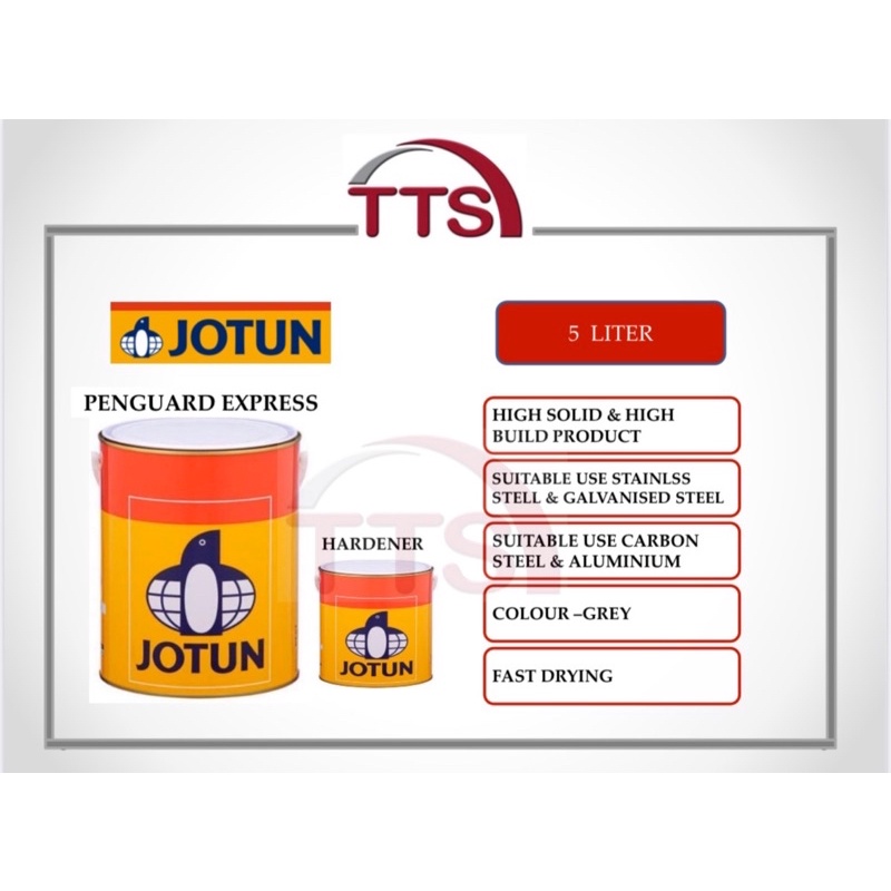 Jotun Penguard Express Grey 5LT/set ( Epoxy primer For Carbon steel