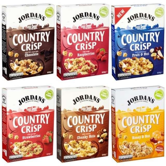 Jordans Country Crisp Cereal (500g) Dark Chocolate / Super Berry / Flame Raisins Shopee Malaysia