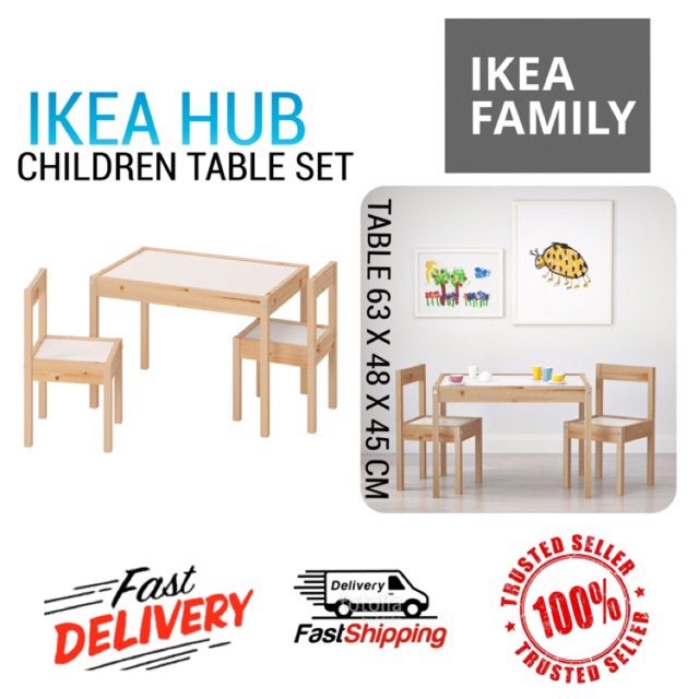 IKEA LATT Kids Study Table Set Meja Belajar Kanak Kanak  