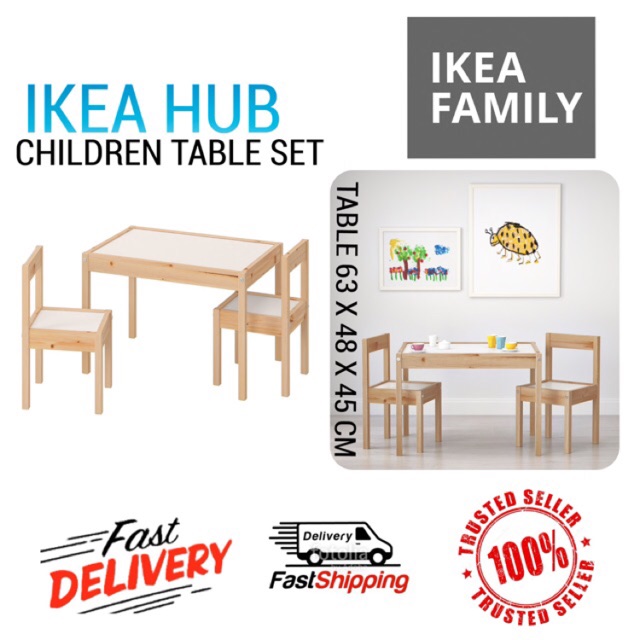  IKEA  LATT Kids Study Table Set  Meja  Belajar  Kanak Kanak 