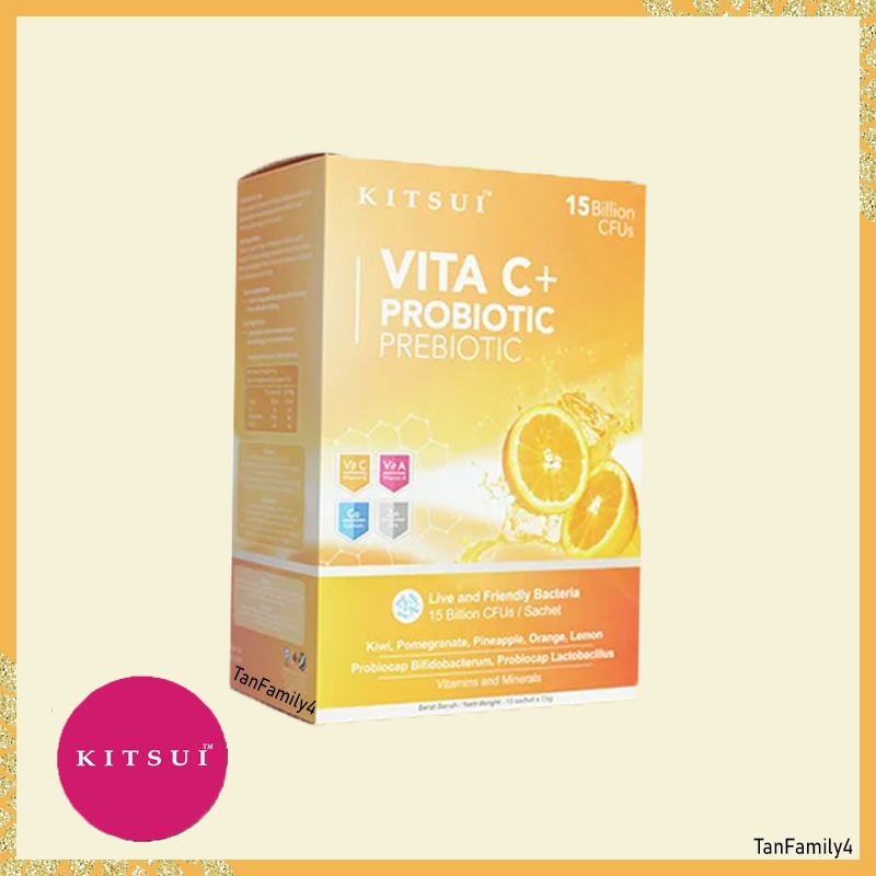 Kitsui Vita C with Probiotic & Prebiotic (15 sachets x 15g) Vitamin C