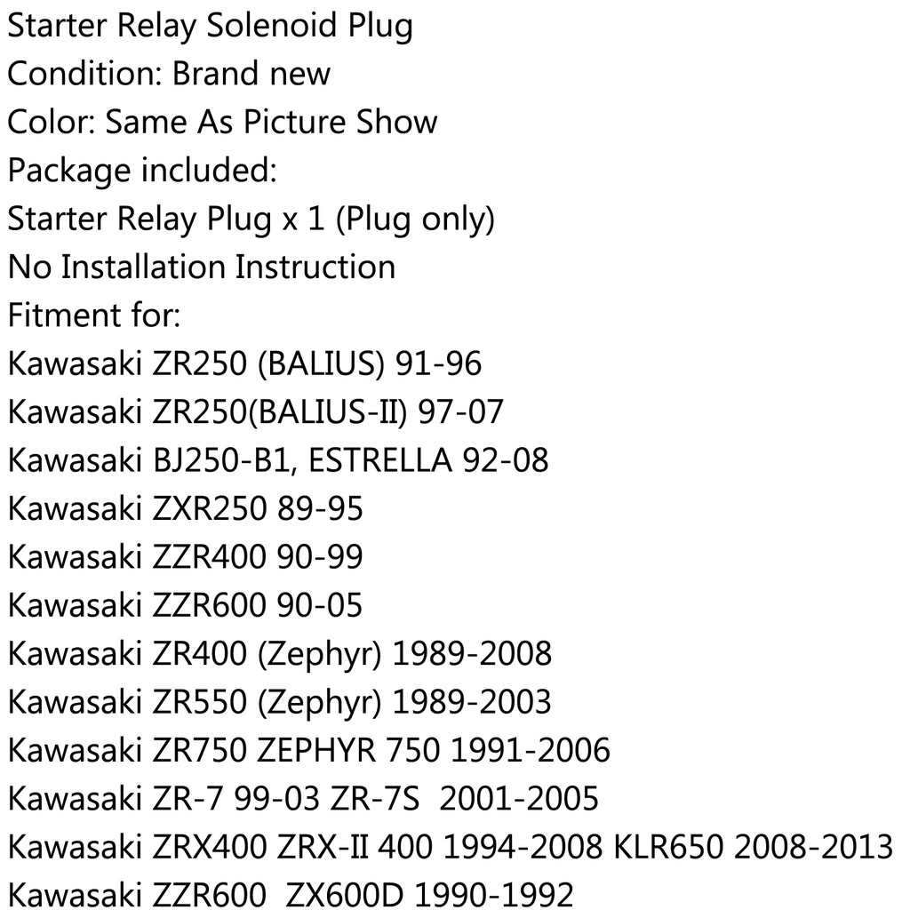 Regulator Rectifier Male Plug Connector for kawasaki ZR 250 400 550 750 ZZR  600 | Shopee Malaysia