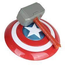 Thor Marvel Avengers Endgame Captain America Shield Thor Hammer Action Figures Kids Toys Halloween Cosplay Prop Gift Toy
