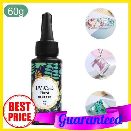 UV Resin 60g UV Curing Epoxy Resin Crystal Clear Hard Type Glue Solar