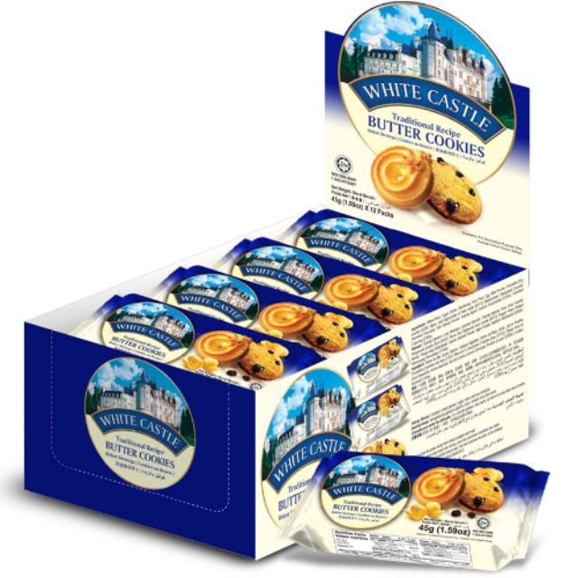 12 Packs White Castle Original Butter Cookies 45g Each (LOCAL READY