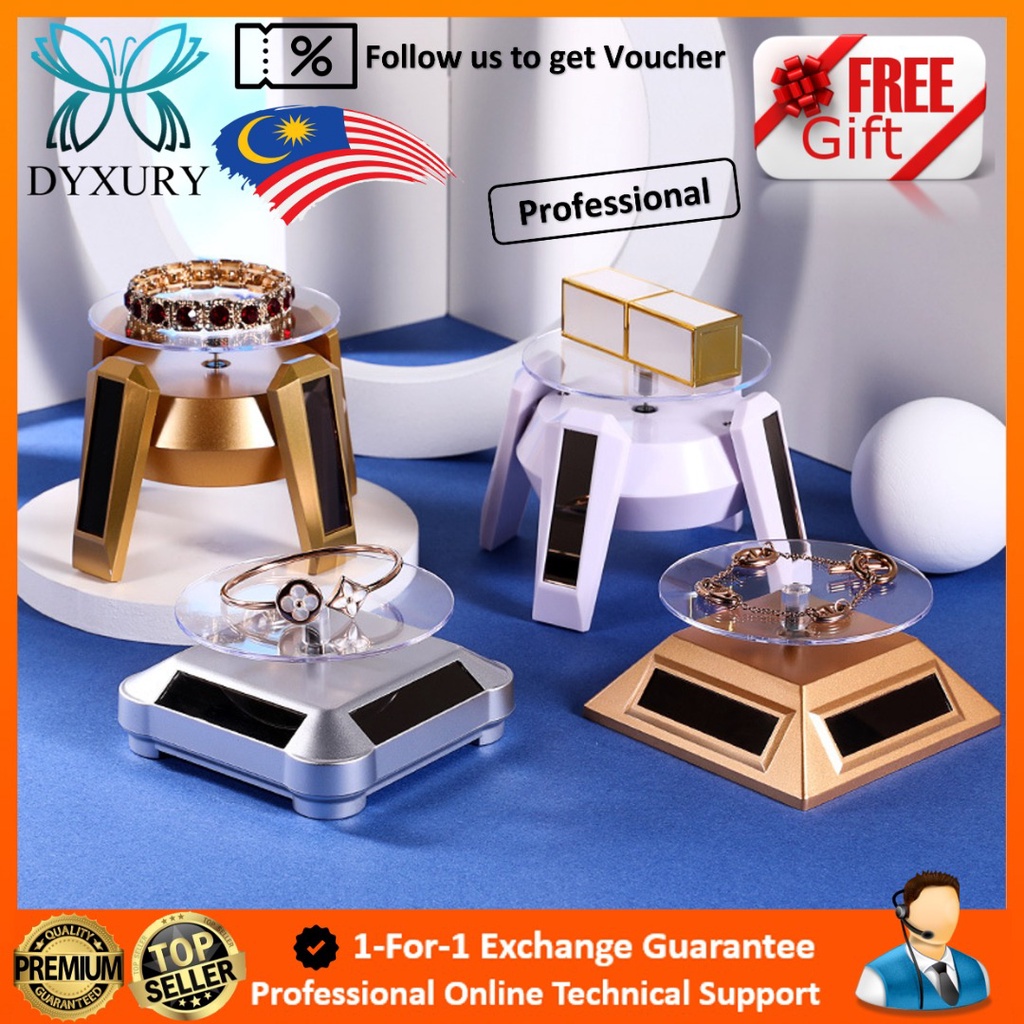 NEW Solar Rotating Showcase 360 Rotating Display Stand Rotation Display