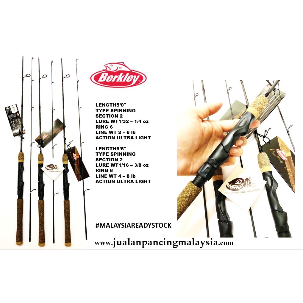 Berkley Lightning Rod ULTRALIGHT UL Spinning Rod | Shopee Malaysia