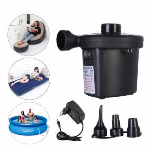 Electric Air Pump Inflator Deflator Inflatable Air Bed Swimming Pool