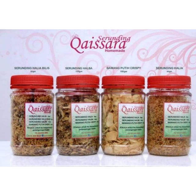 Makanan Pantang Bawang Putih Crispy Garlic Serunding Halia Peria Crispy Bawang Putih Crunchy Bawang Putih Goreng