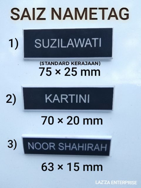 Nametag Magnet Pin Shopee Malaysia