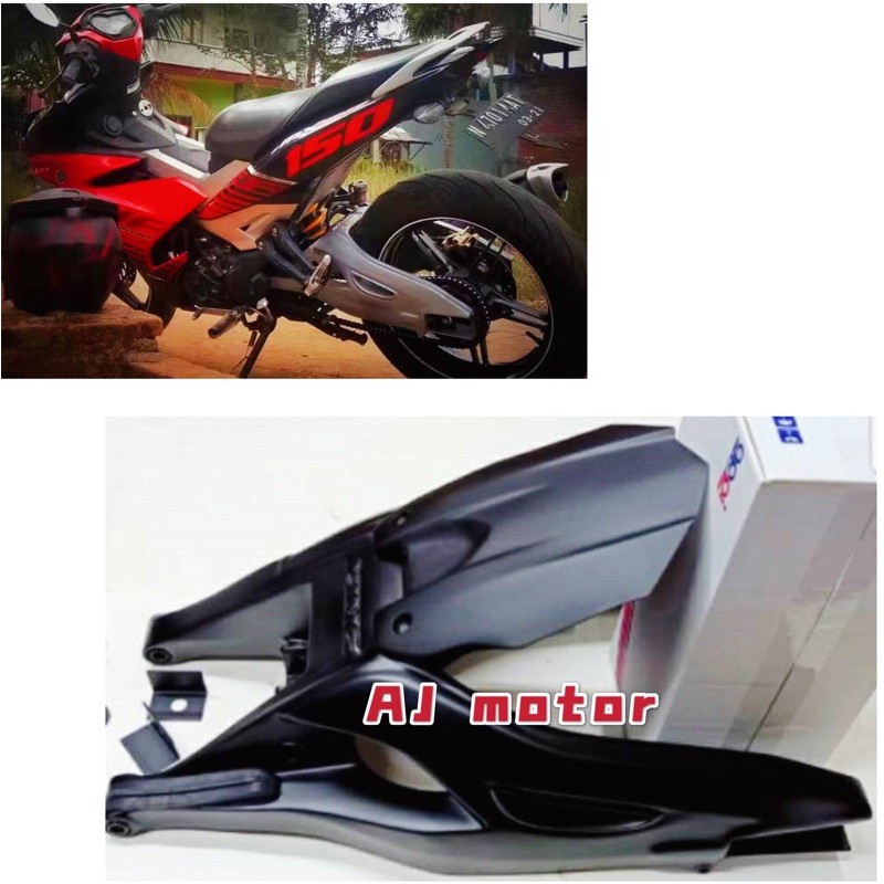 Y15zr V1 V2 Swing Arm R1m Black Colour Yamaha Y15 Swingarm Design R1m Big Superbike Shopee 3528