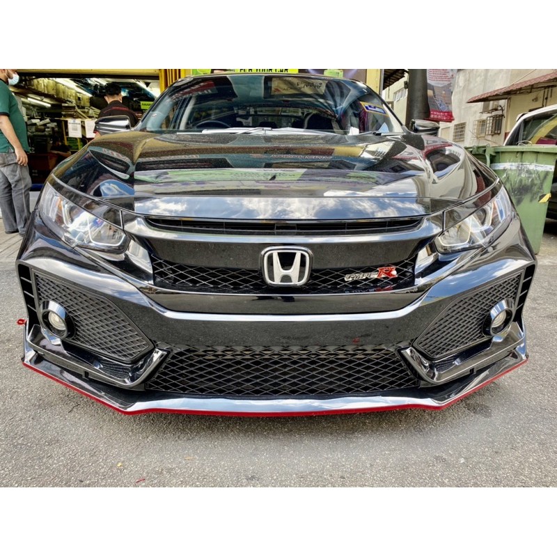 Honda Civic Fc Typer Type R Type R Bodykit Body Kit Front Rear Bumper Grill Grille Spoiler 2016 2017 2018 2019 2020 2021 Shopee Malaysia