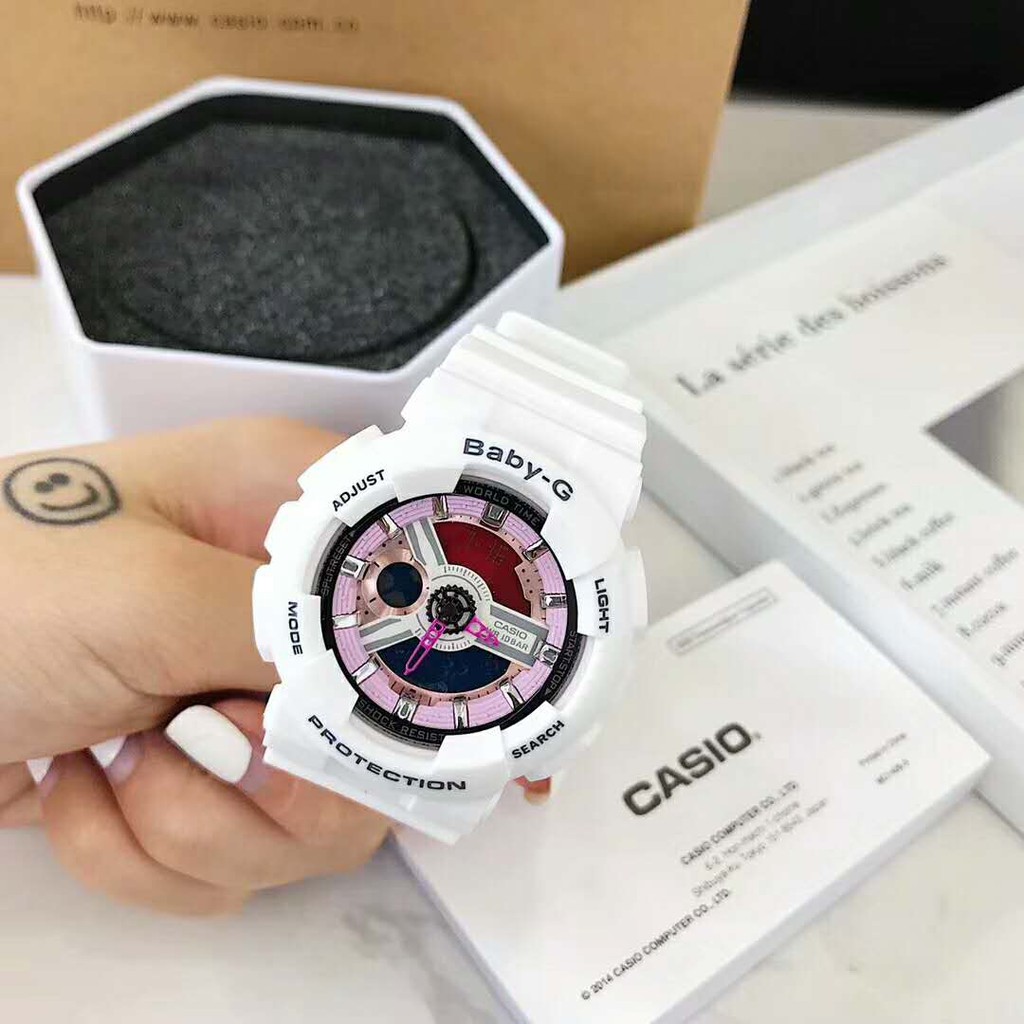 casio baby g white watch