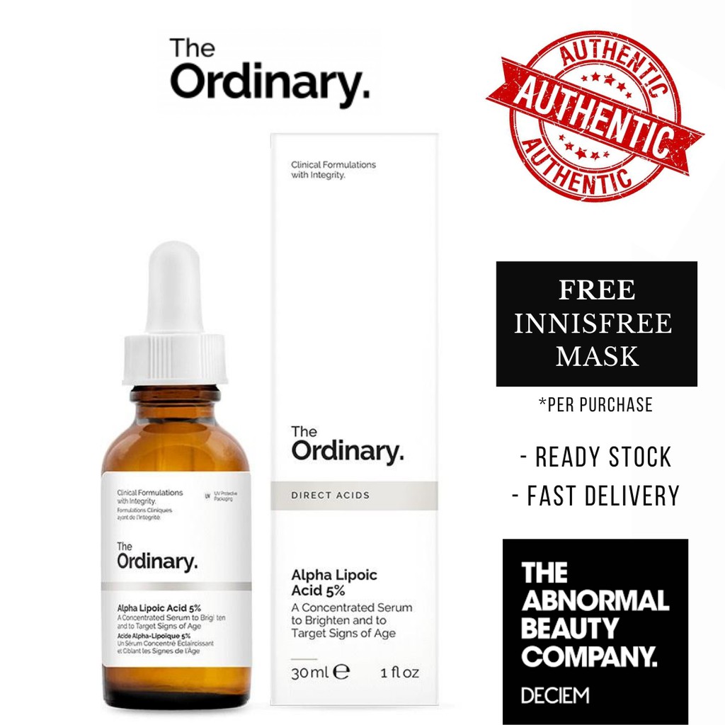 THE ORDINARY ALPHA LIPOIC ACID 5% (30ML) | Shopee Malaysia