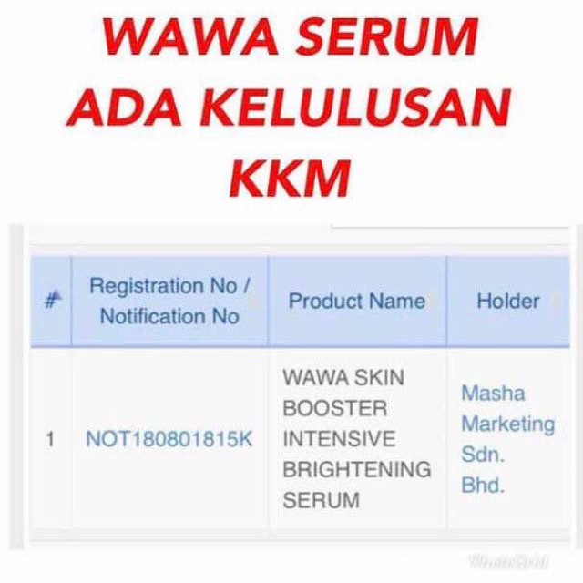 Wawa Cosmetics Serum Freegift Shopee Malaysia