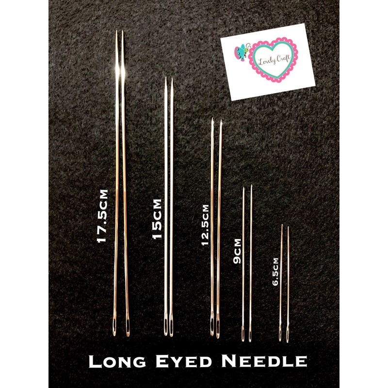 Long Eyed Needle Sack Chenille Tapestry Curve Needle/Jarum Besar Jarum Panjang Jarum Bengkok Jarum Guni/大眼尖头手针/弯针/麻袋针/大洞