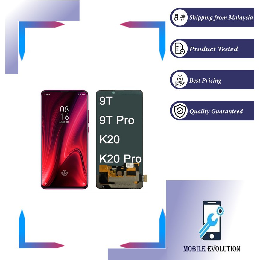 Buy Xiaomi 9t Pro Redmi K20 Pro Aa Super Amoled Lcd Touch Screen Digitizer New Replacement Seetracker Malaysia