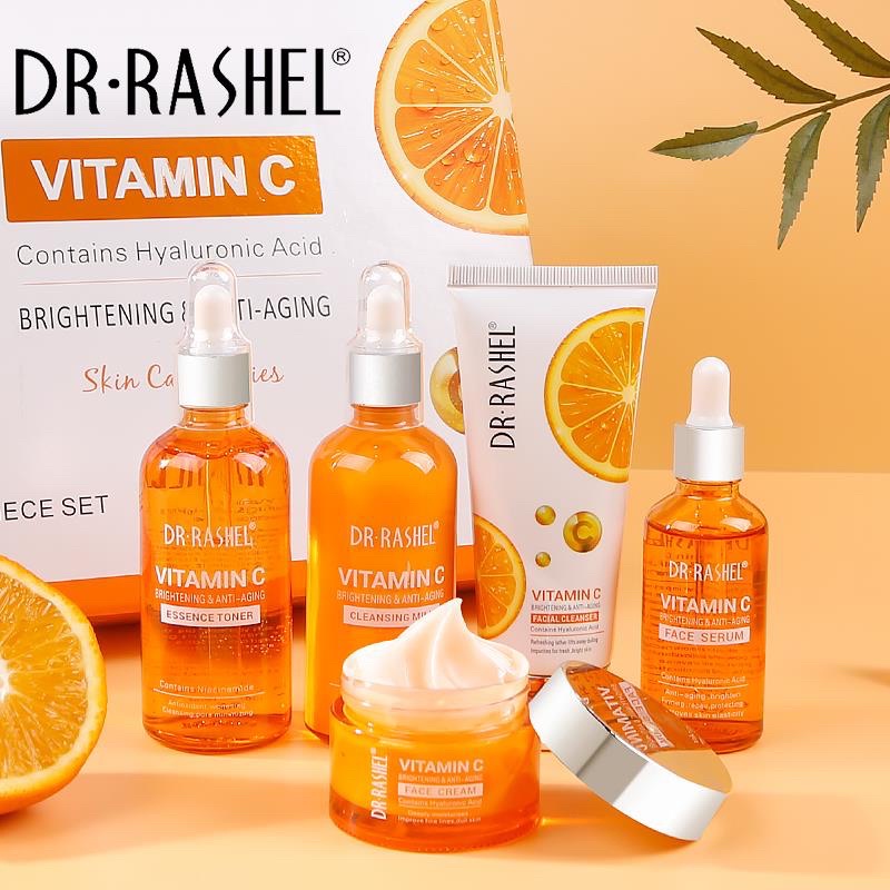 DR.RASHEL Vitamin C Brightening & Antiaging Skincare Set Facial