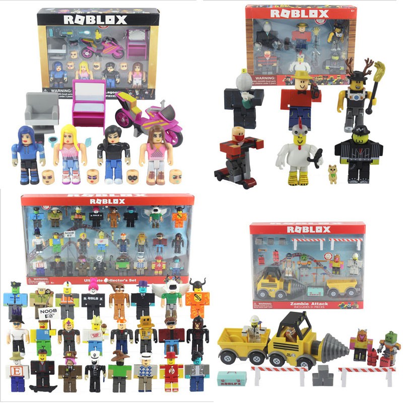 Roblox Game Peripheral Action Figure Building Blocks Collection Shopee Malaysia - mainan roblox zombie