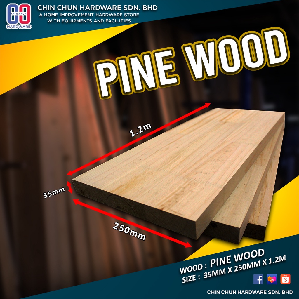1pcs new plain pine wood board 35 x 250 x 600 750 900 1200mm