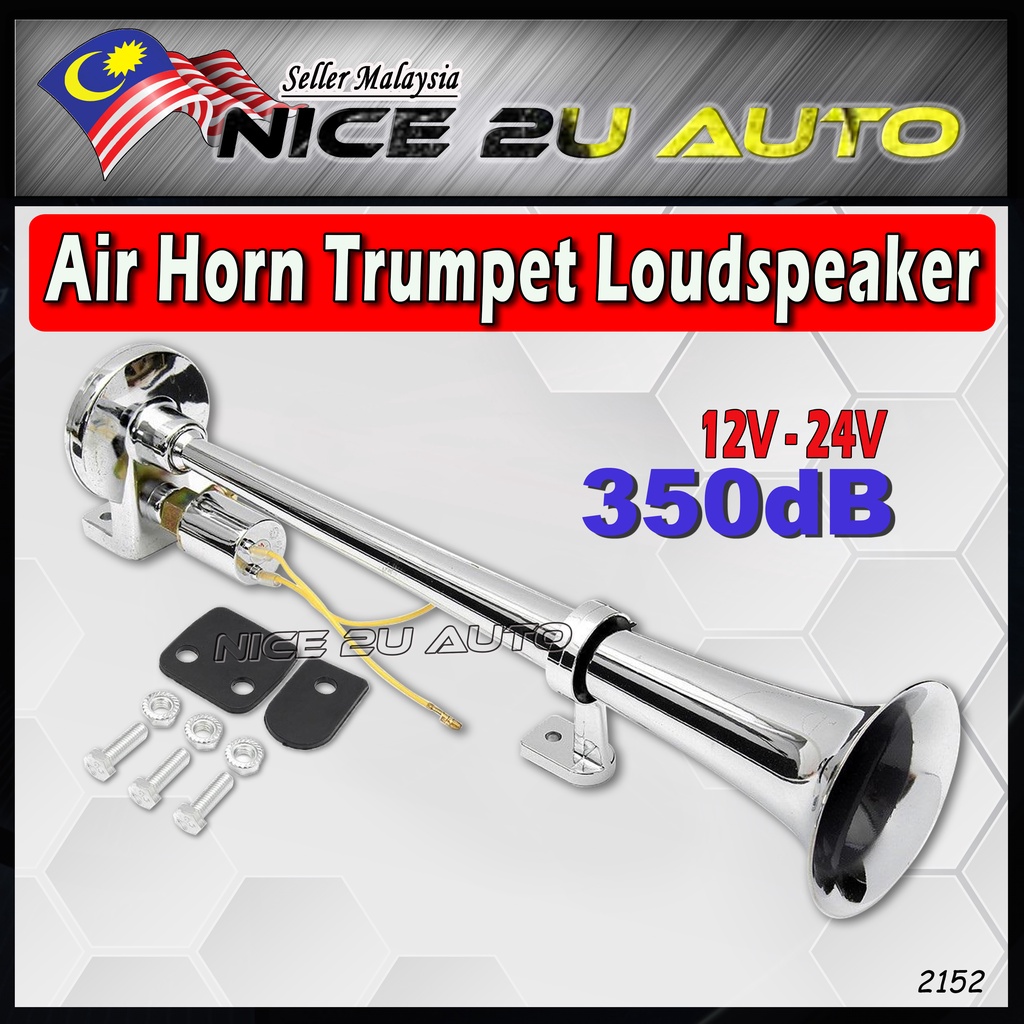12-24V 350dB Horn Kereta Car Air Horn Super Loud Car Truck Air Horn